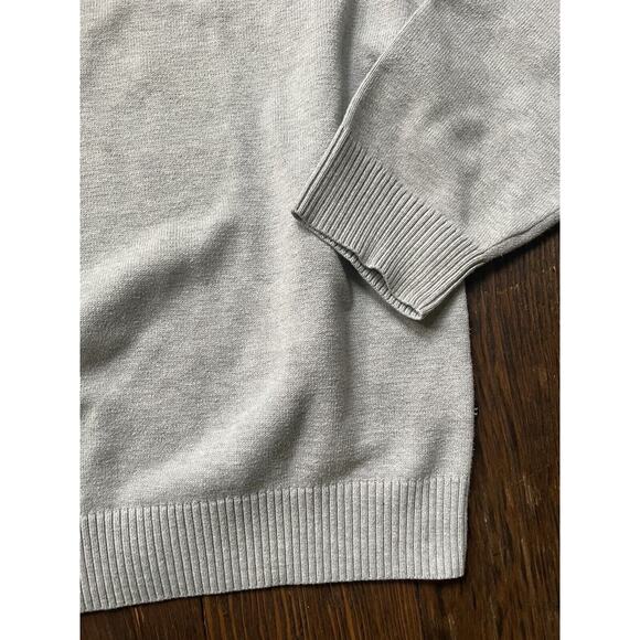 Classic Nautica Men's Size XXL V Neck Pullover Sweater Grey Cotton - Picture 2 of 6
